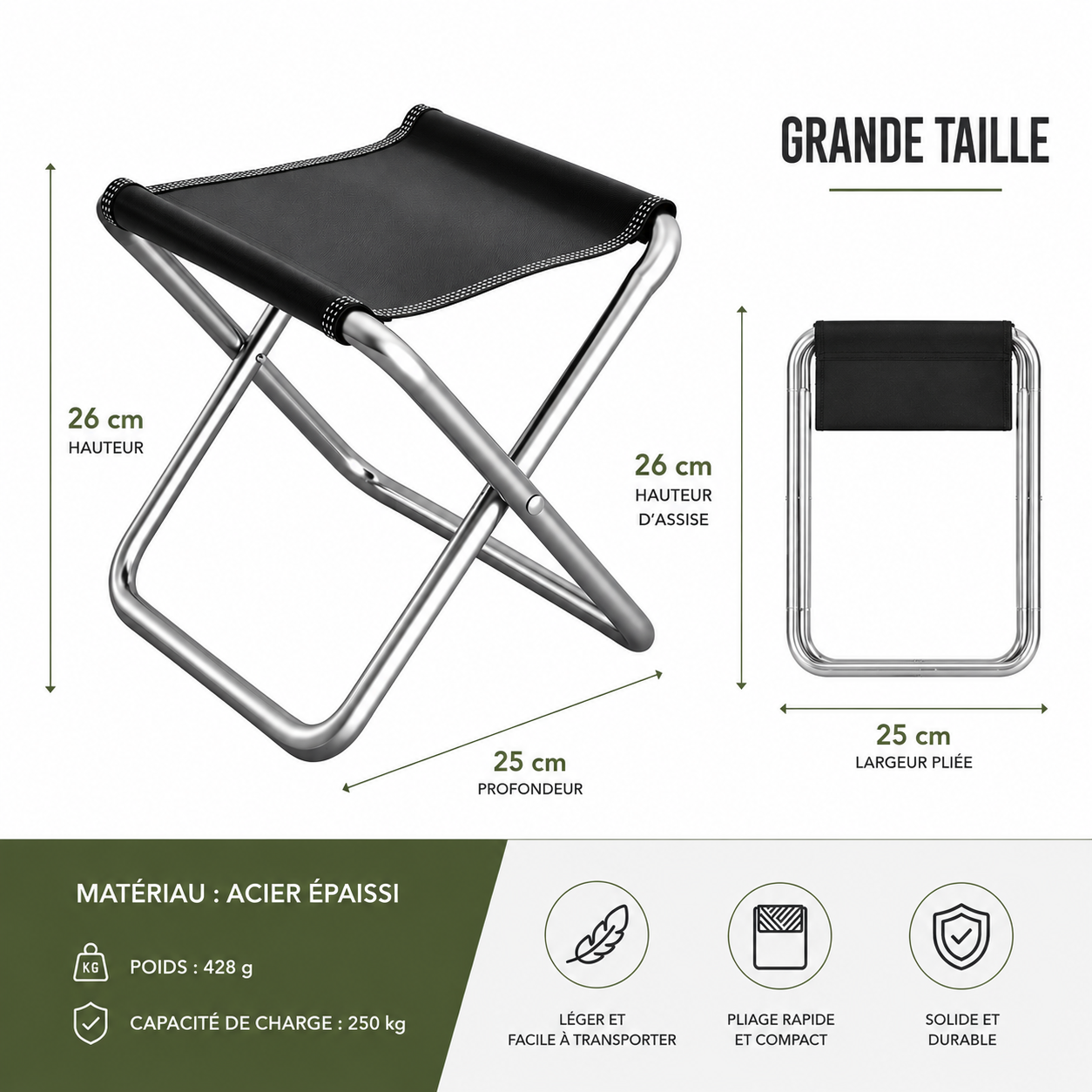 Tabouret Pliant - Randonnée