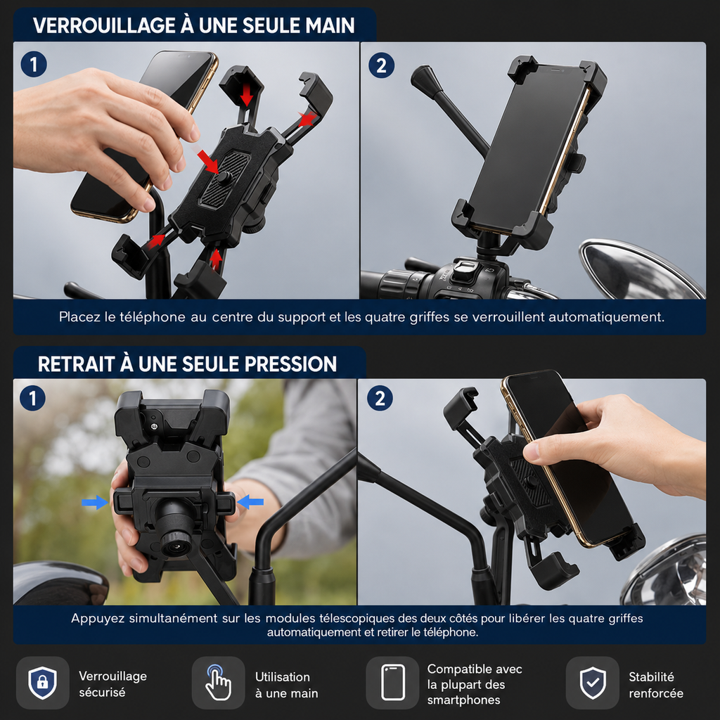 Support de Téléphone Vélo