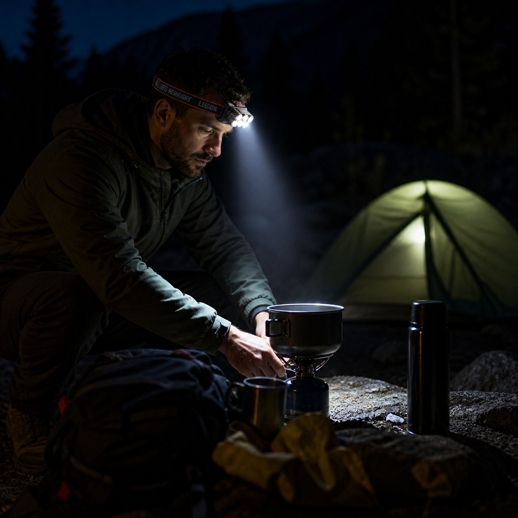 Lampe frontale rechargeable